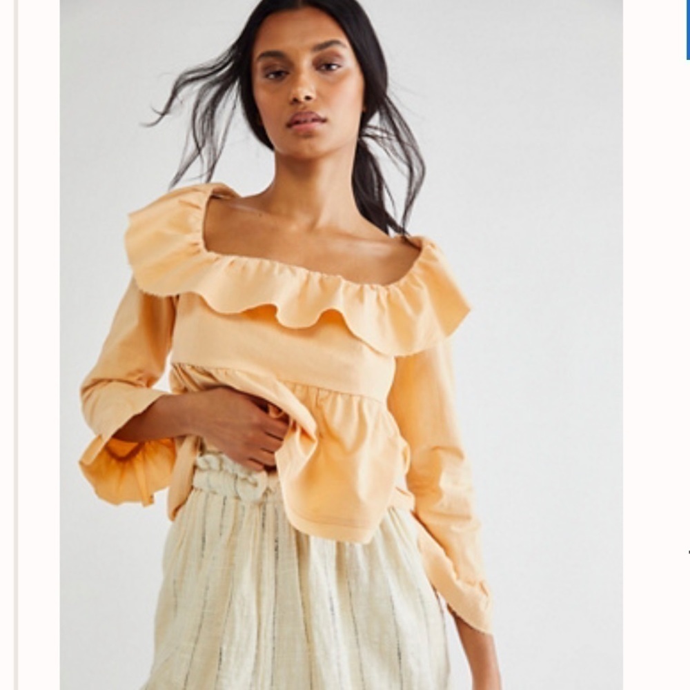 Free People Tulla Babydoll Blouse Size XSmall